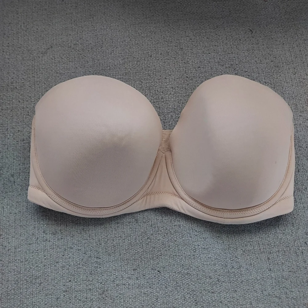 Wacoal Strapless Red Carpet Full Coverage  Nat Nude Sz-32DD